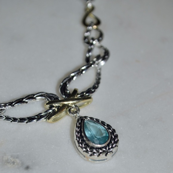 NWT Aquamarine Doublet Necklace FREE SHIPPINGπ - Picture 7 of 7